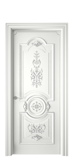 Каролина ДГ | Белая эмаль патина серебро