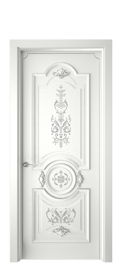 Каролина ДГ | Белая эмаль патина серебро