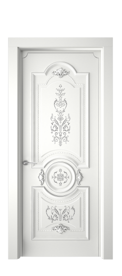 Каролина ДГ | Белая эмаль патина серебро