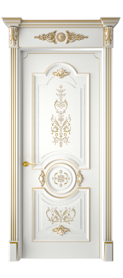 Каролина ДГ | Белая эмаль патина золото