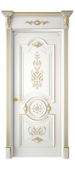 Каролина ДГ | Белая эмаль патина золото