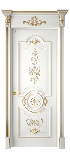 Каролина ДГ | Белая эмаль патина золото