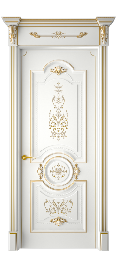 Каролина ДГ | Белая эмаль патина золото