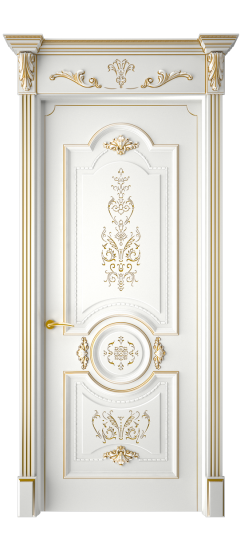 Каролина ДГ | Белая эмаль патина золото