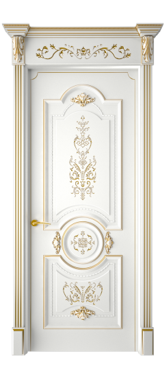 Каролина ДГ | Белая эмаль патина золото