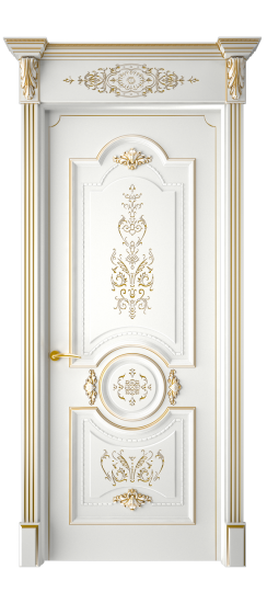 Каролина ДГ | Белая эмаль патина золото