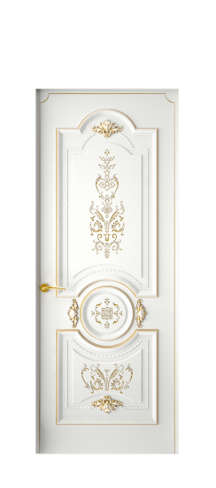 Каролина ДГ | Белая эмаль патина золото