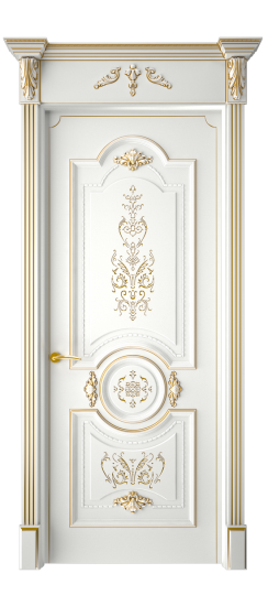 Каролина ДГ | Белая эмаль патина золото