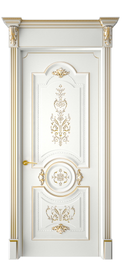 Каролина ДГ | Белая эмаль патина золото