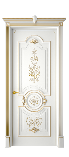 Каролина ДГ | Белая эмаль патина золото