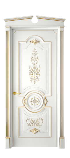 Каролина ДГ | Белая эмаль патина золото