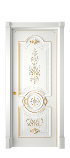 Каролина ДГ | Белая эмаль патина золото