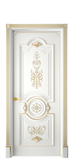 Каролина ДГ | Белая эмаль патина золото