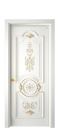 Каролина ДГ | Белая эмаль патина золото