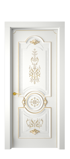 Каролина ДГ | Белая эмаль патина золото