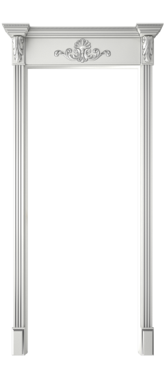 Каролина ДО | Белая эмаль патина серебро