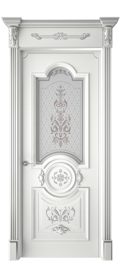 Каролина ДО | Белая эмаль патина серебро