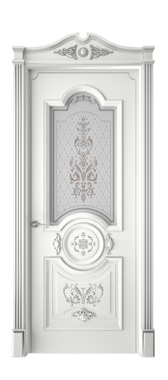 Каролина ДО | Белая эмаль патина серебро