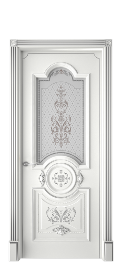 Каролина ДО | Белая эмаль патина серебро