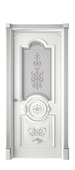 Каролина ДО | Белая эмаль патина серебро