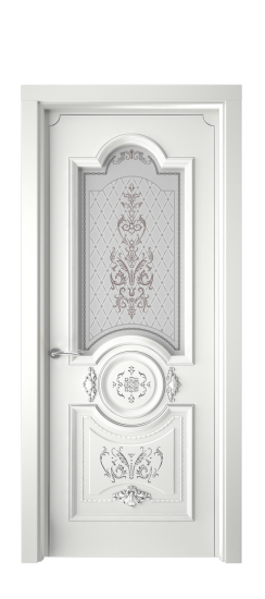 Каролина ДО | Белая эмаль патина серебро