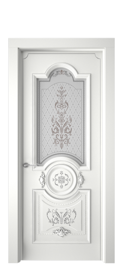 Каролина ДО | Белая эмаль патина серебро