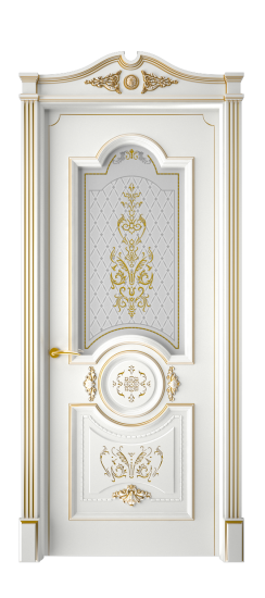 Каролина ДО | Белая эмаль патина золото