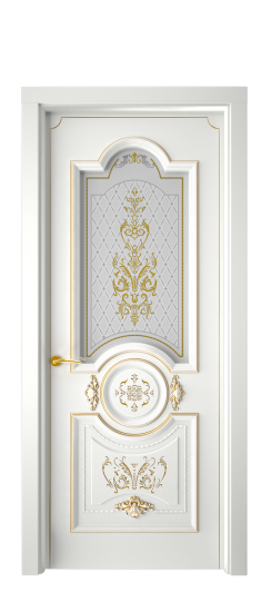 Каролина ДО | Белая эмаль патина золото