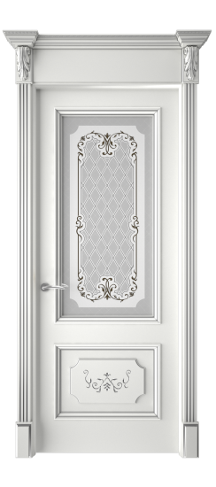 Лорд ДО | Белая эмаль патина серебро