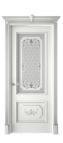 Лорд ДО | Белая эмаль патина серебро