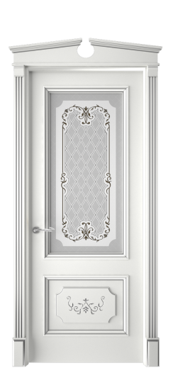 Лорд ДО | Белая эмаль патина серебро