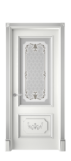 Лорд ДО | Белая эмаль патина серебро