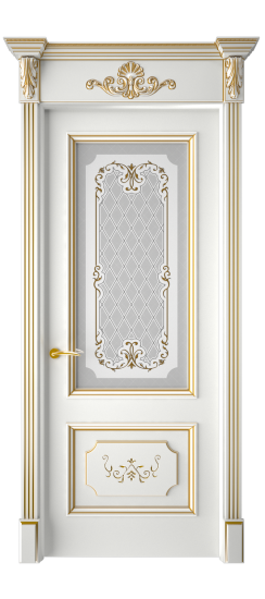 Лорд ДО | Белая эмаль патина золото