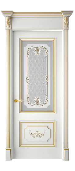 Лорд ДО | Белая эмаль патина золото