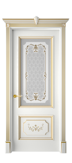 Лорд ДО | Белая эмаль патина золото