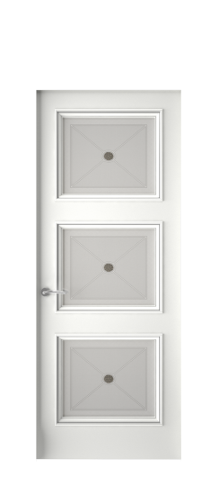 Плаза ДО | Белая эмаль патина серебро