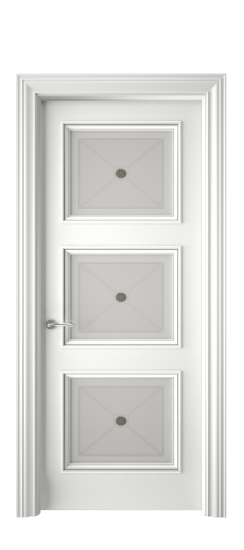 Плаза ДО | Белая эмаль патина серебро