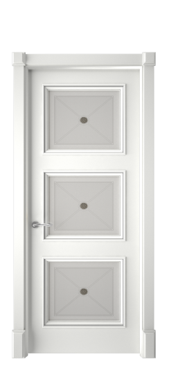 Плаза ДО | Белая эмаль патина серебро