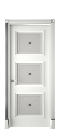 Плаза ДО | Белая эмаль патина серебро