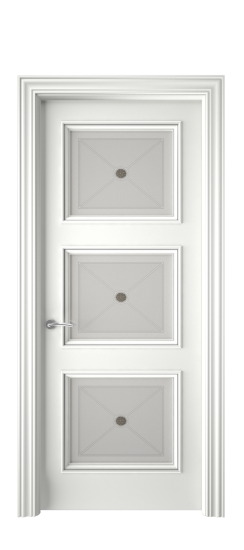 Плаза ДО | Белая эмаль патина серебро