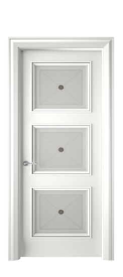 Плаза ДО | Белая эмаль патина серебро