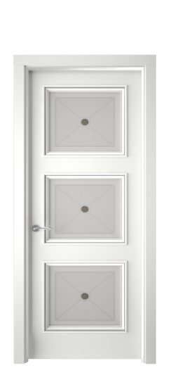 Плаза ДО | Белая эмаль патина серебро