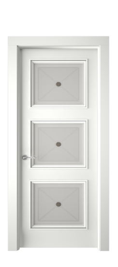 Плаза ДО | Белая эмаль патина серебро