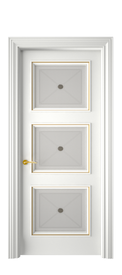 Плаза ДО | Белая эмаль патина золото