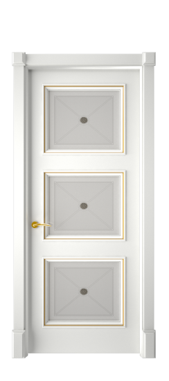 Плаза ДО | Белая эмаль патина золото