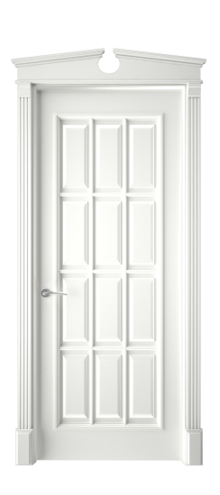 Прованс 2 ДГ | Белая эмаль