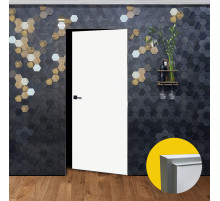 Скрытая дверь, алюминиевая кромка, внутреннее открывание