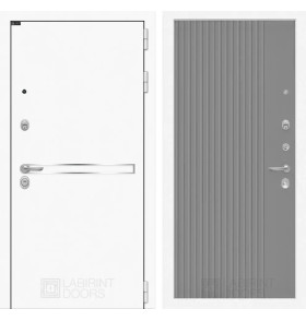 Входная дверь Лайн WHITE 29 - Серый рельеф софт