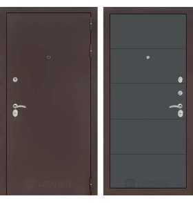 Входная дверь CLASSIC антик медный 13 - Графит софт