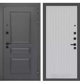 Входная дверь Орлеан 29 - Белый рельеф софт